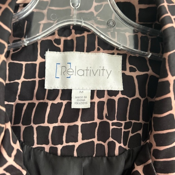 Y2K Relativity Black and Brown Trench Coat M - Picture 5 of 17